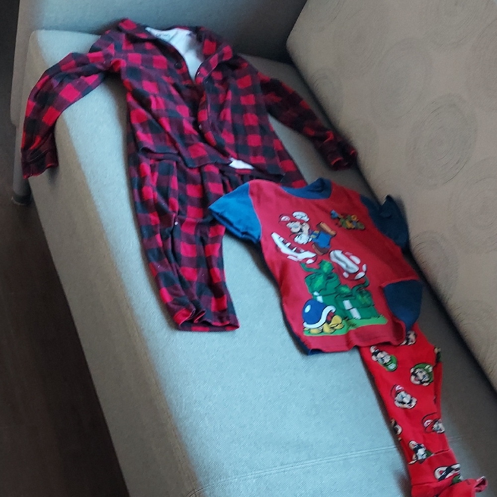 Carter's Red and Blue Kids Pajamas Set